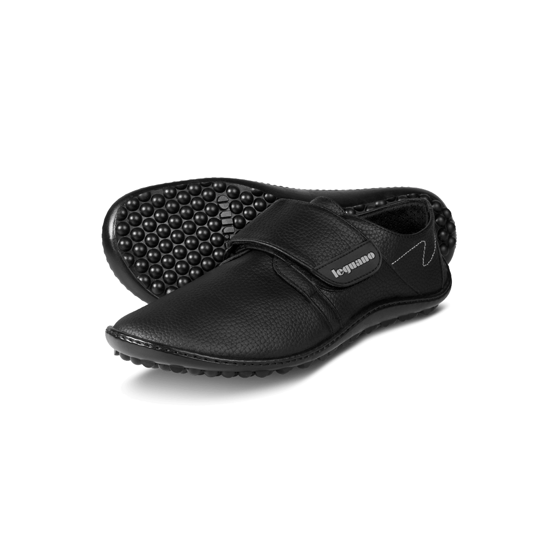 Leguano - Neron - Zapatos Barefoot Velcro-Leguano-Cacles Barefoot-Tienda de calzado barefoot respetuoso minimalista