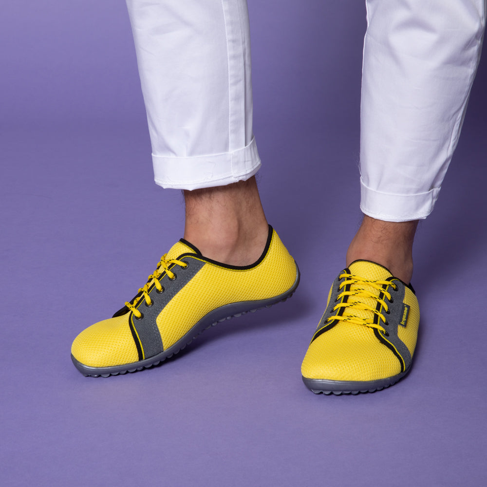 Leguano - Aktiv Sonnengelb - Deportiva minimalista todoterreno y vida activa-Leguano-Cacles Barefoot-Tienda de calzado barefoot respetuoso minimalista