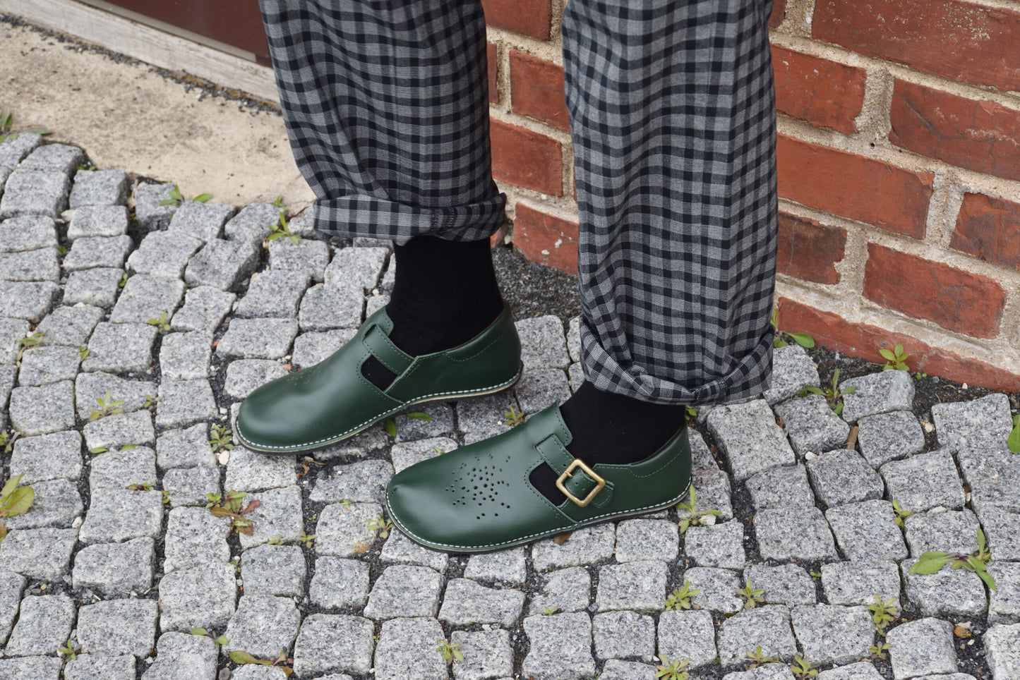 OmaKing - Kuuda Dark Green - merceditas minimalistas-Oma King-Cacles Barefoot-Tienda de calzado barefoot respetuoso minimalista