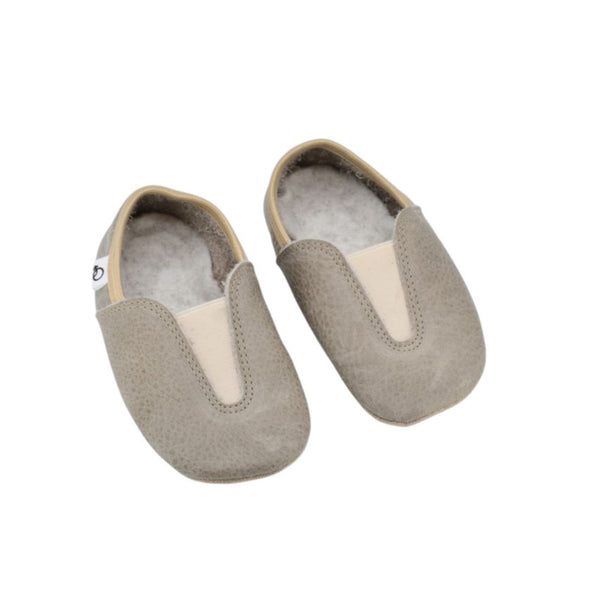 OmaKing Hip-Hop First Steps Eco Grey - Zapatillas respetuosas ecológicas para primeros pasos grises