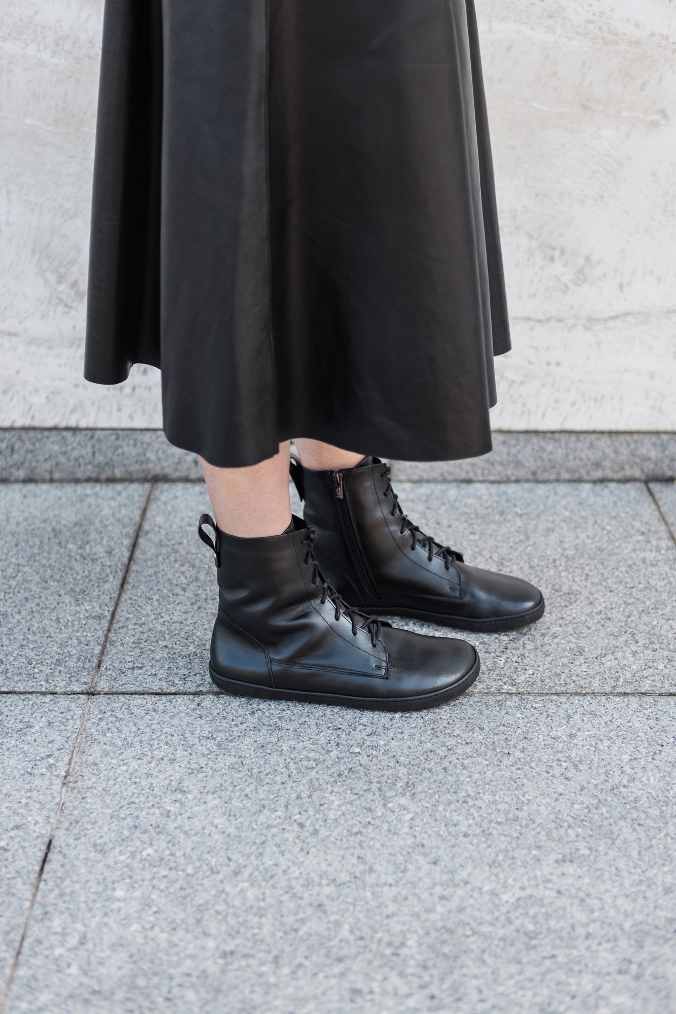 Shapen - Cozy 2.0 Black Smooth Leather - Botas barefoot - Cacles Barefoot