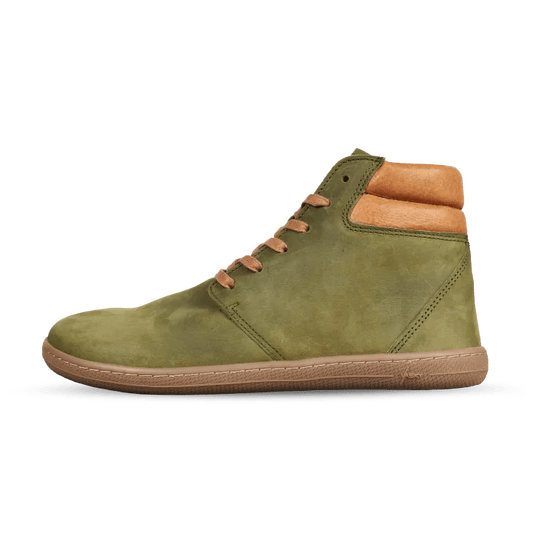 Vasky - Terry High Green - Botines barefoot otoñales - Cacles Barefoot