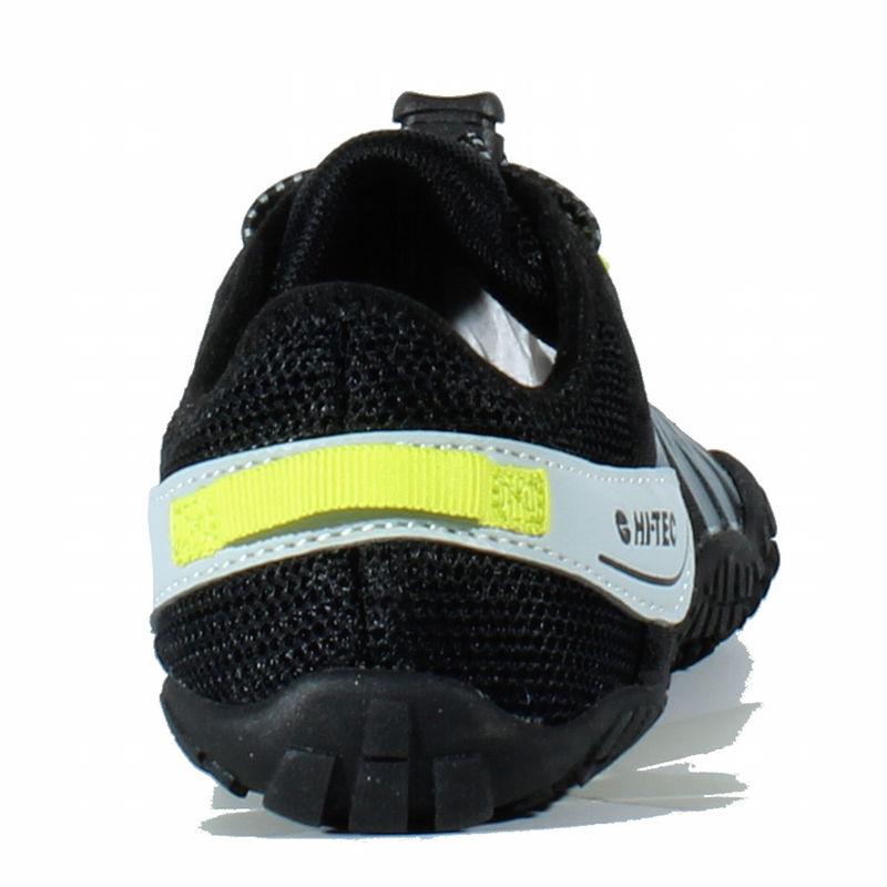 HI-Tec - Abyss Junior Black/Lime - deportivas barefoot aire libre-Hi-Tec-Cacles Barefoot-Tienda de calzado barefoot respetuoso minimalista
