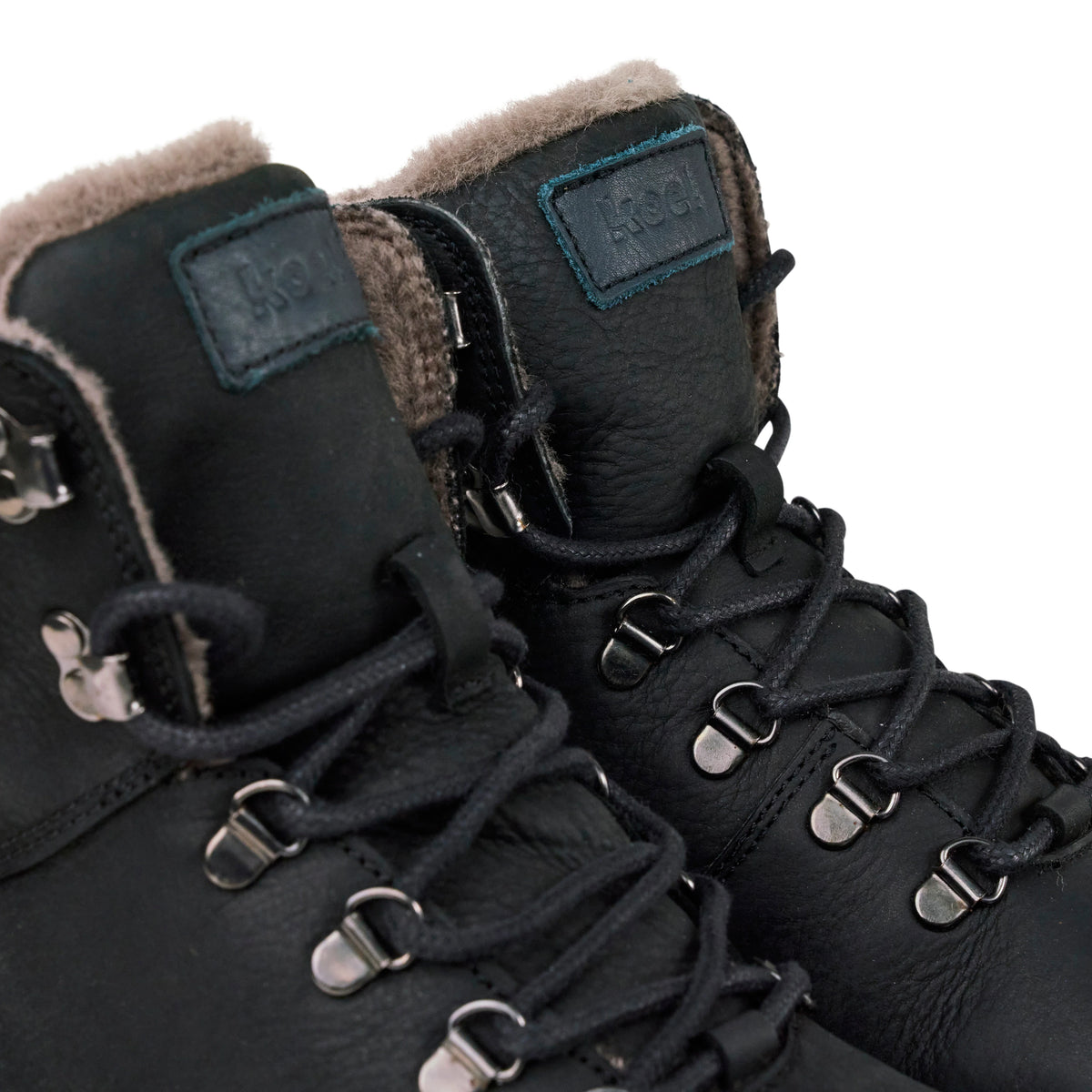 Koel Porter Lambswool Black  - Botines barefoot calientes everyday y senderismo negros