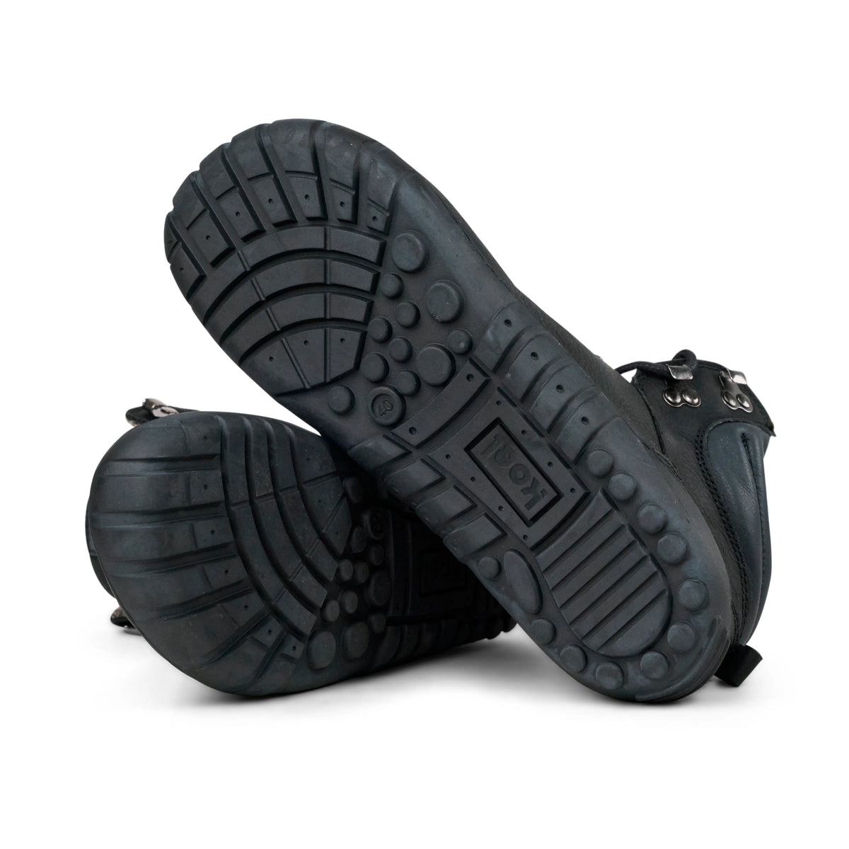 Koel Porter Lambswool Black  - Botines barefoot calientes everyday y senderismo negros