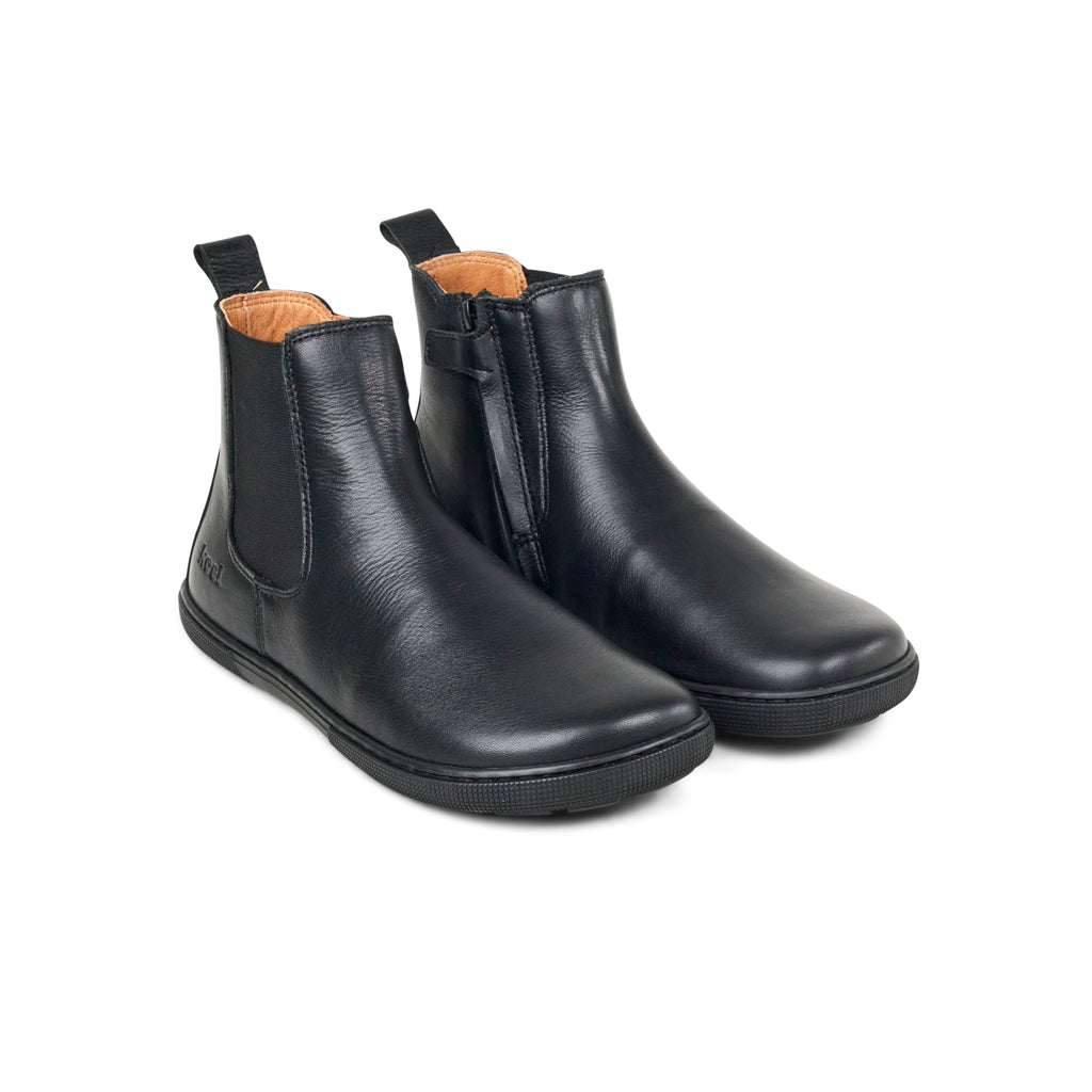 Koel Filas Napa Black - Botines Chelsea barefoot para mujer negros  Cacles Barefoot