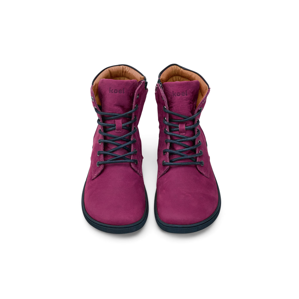 Koel Florence Hydro Bordo - Botas barefoot otoñales burdeos  Cacles Barefoot