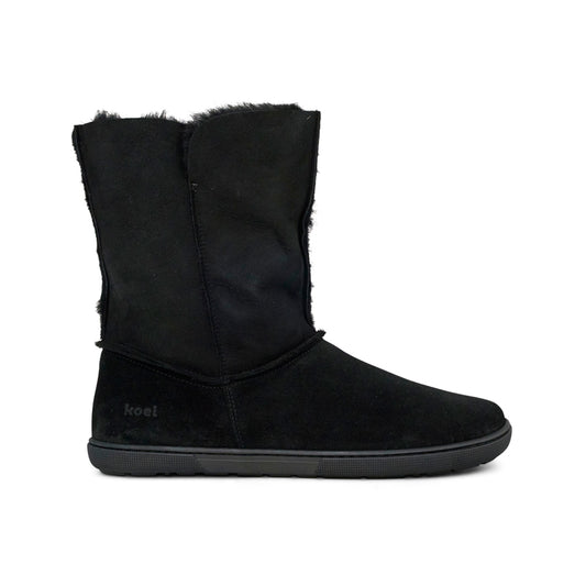 Koel - Freya Black - Botines barefoot calentitos