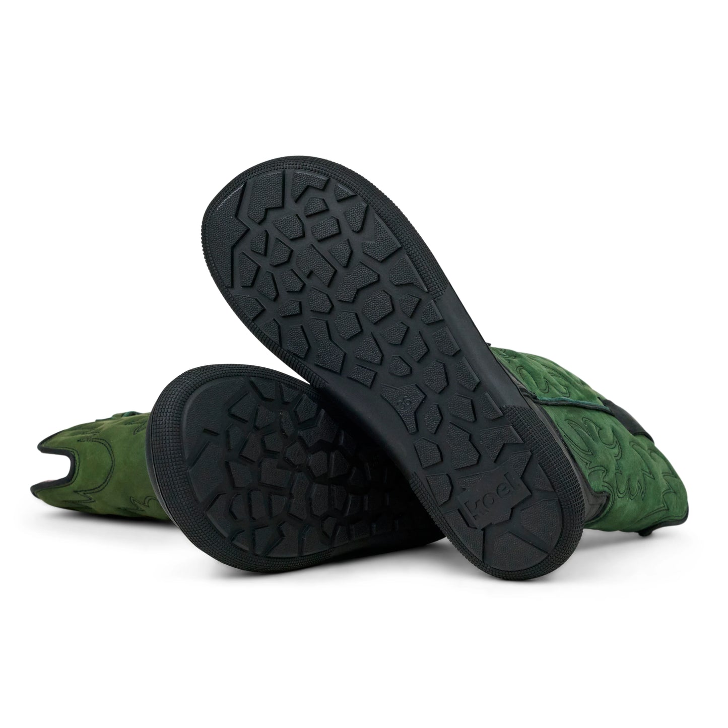 Koel - Fiona Felt Green - Botas vaqueras barefoot