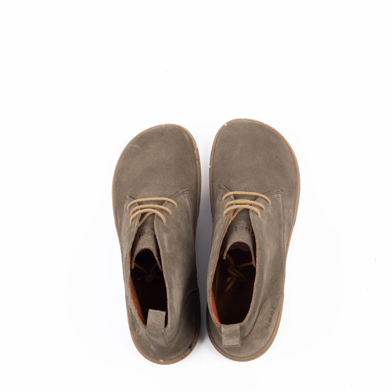 Koel - Fea Suede Eco Olive - Botines barefoot bajos de ante