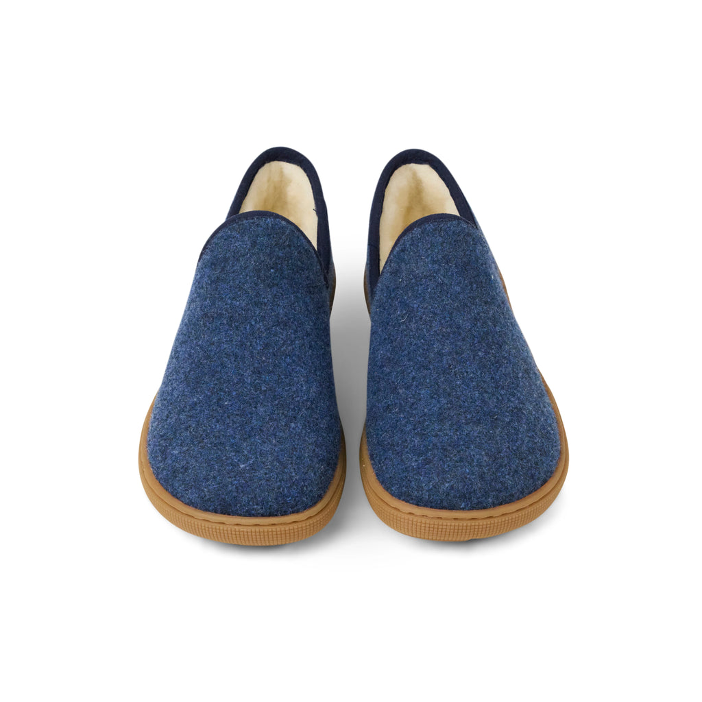 Koel Fayra Blue - zapatillas de casa barefoot unisex azules