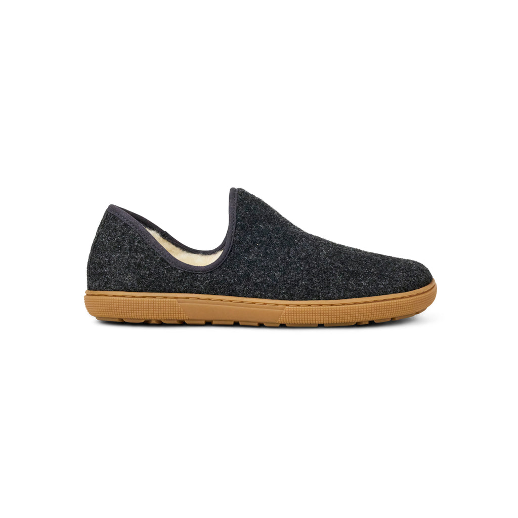 Koel Fayra Dark Grey - zapatillas de casa barefoot unisex grises oscuro