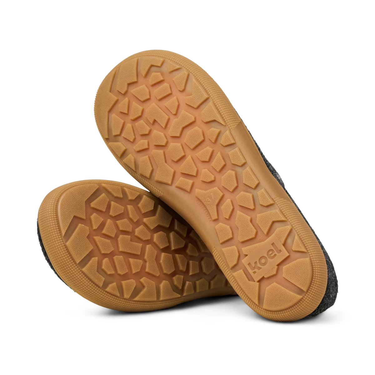 Koel Fayra Dark Grey - zapatillas de casa barefoot unisex grises oscuro