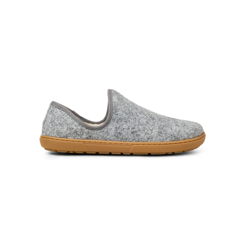 Koel Fayra Grey - zapatillas de casa barefoot unisex grises