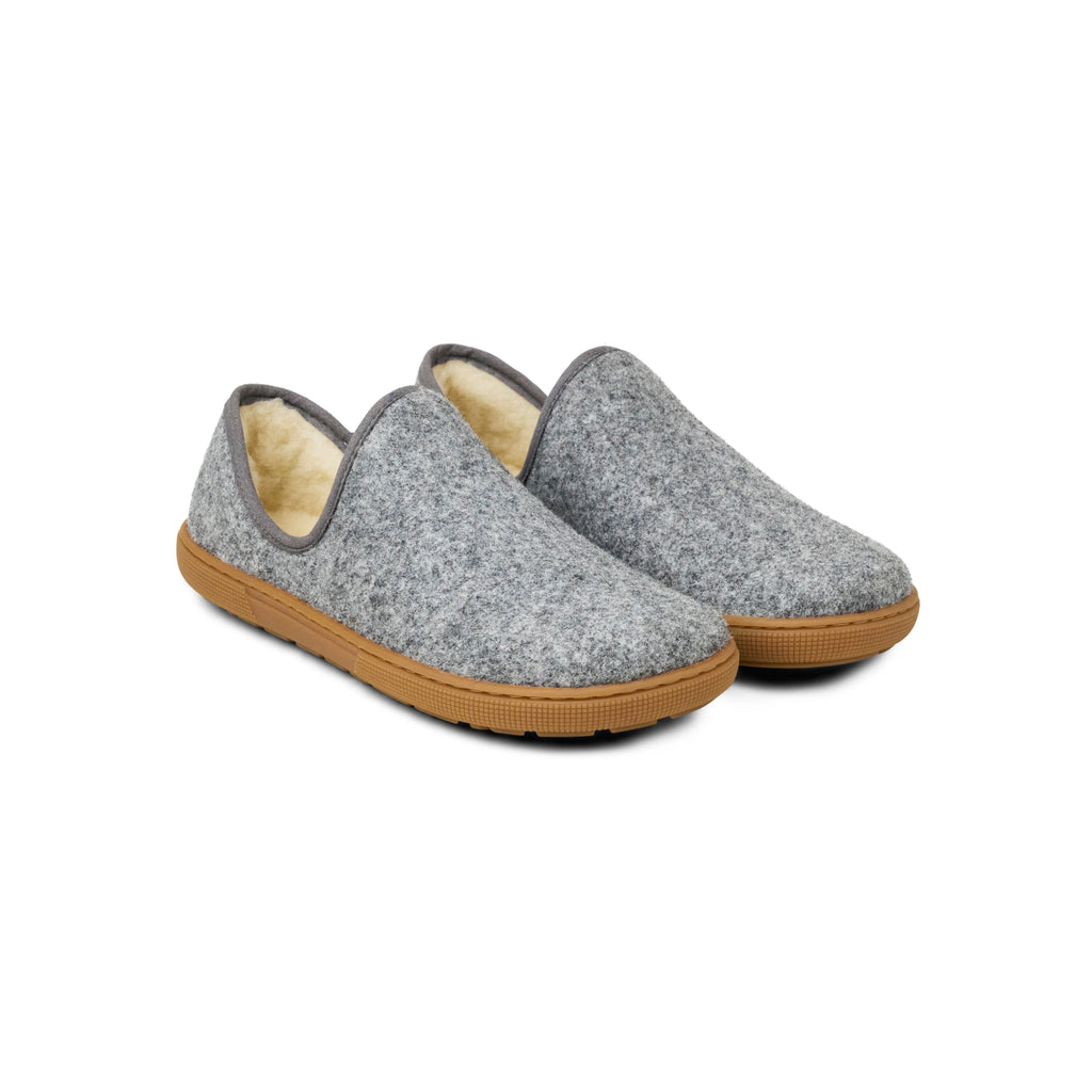 Koel Fayra Grey - zapatillas de casa barefoot unisex grises
