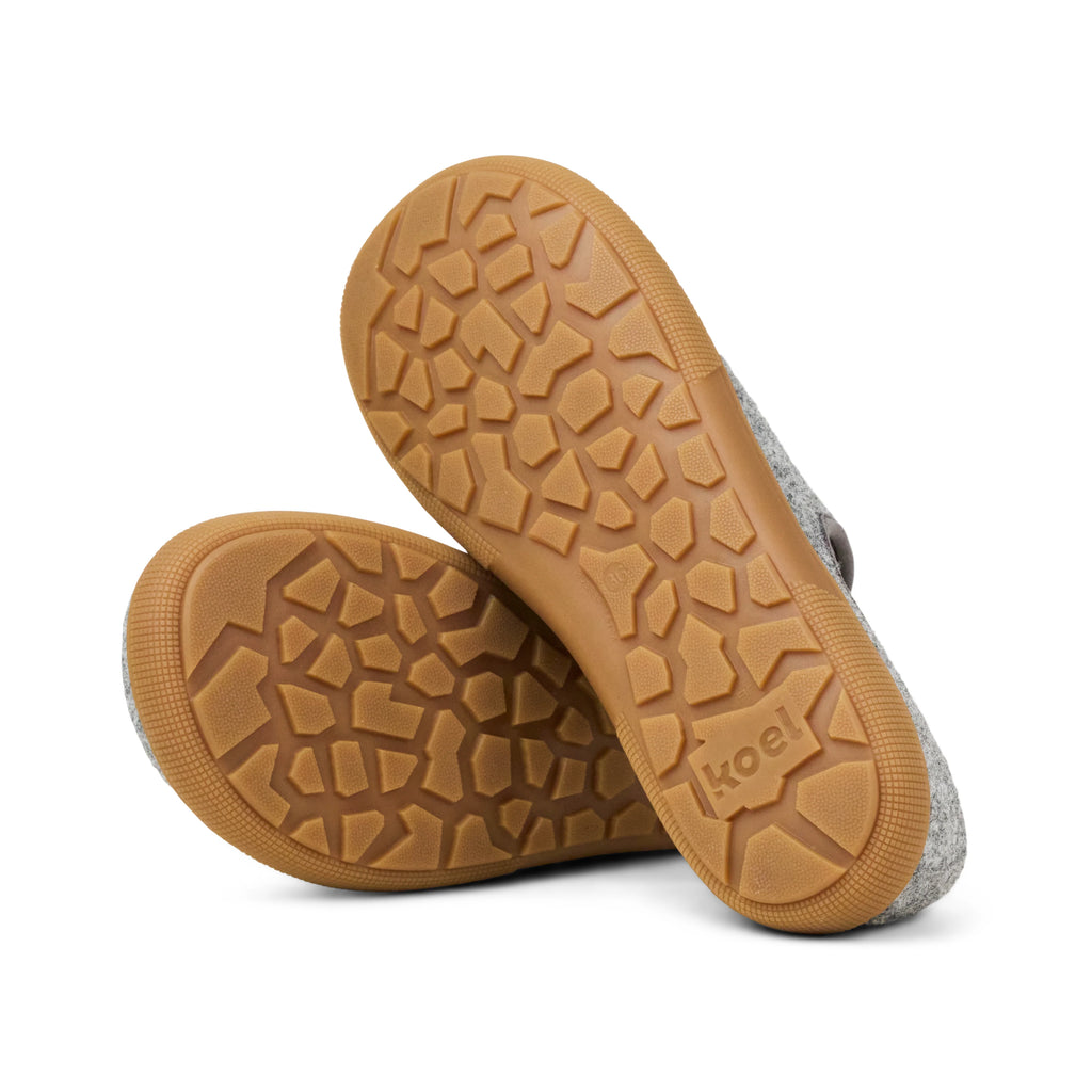Koel Fayra Grey - zapatillas de casa barefoot unisex grises