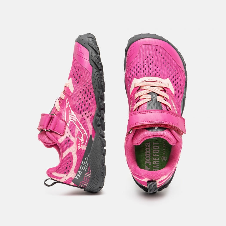 JOMA - Sima Kids 2610 Rosa - Zapatillas barefoot infantiles para trail running