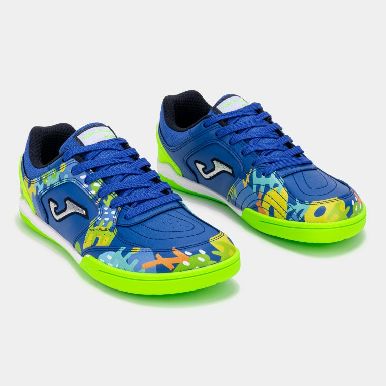 JOMA - Top Flex Junior Barefoot 2604 Royal Indoor - Zapatillas barefoot de fútbol sala para niños grandes-Joma-Cacles Barefoot-Tienda de calzado barefoot respetuoso minimalista
