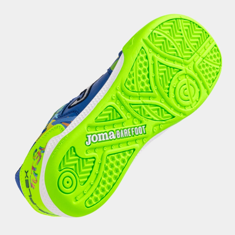 JOMA - Top Flex Junior Barefoot 2604 Royal Indoor - Zapatillas barefoot de fútbol sala para niños grandes-Joma-Cacles Barefoot-Tienda de calzado barefoot respetuoso minimalista