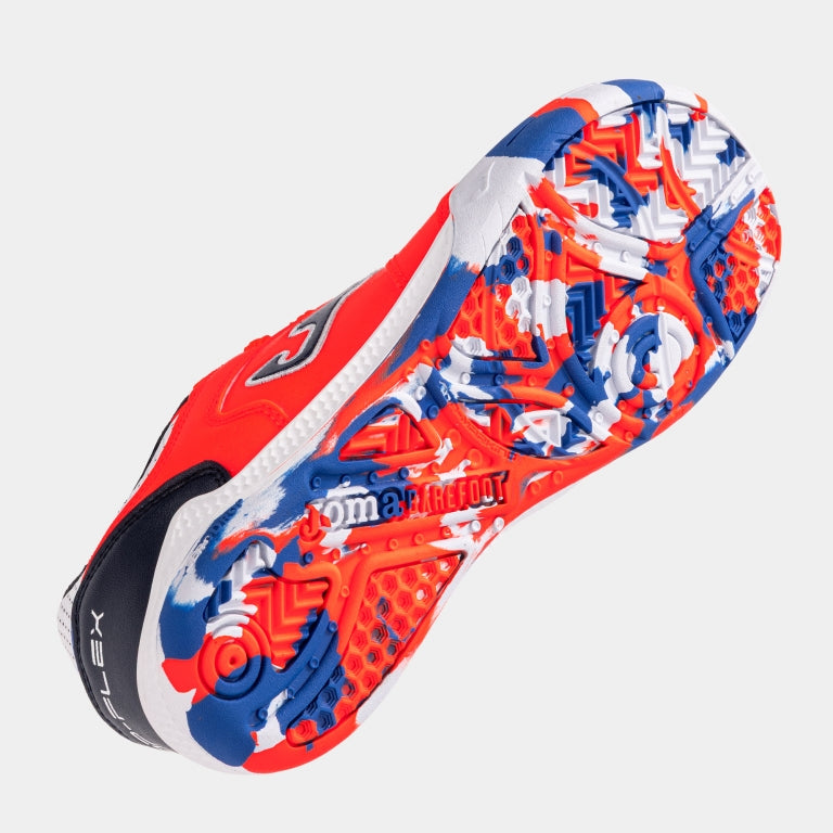 JOMA - Top Flex Junior Barefoot 2608 Naranja Indoor - Zapatillas barefoot de fútbol sala para niños grandes-Joma-Cacles Barefoot-Tienda de calzado barefoot respetuoso minimalista