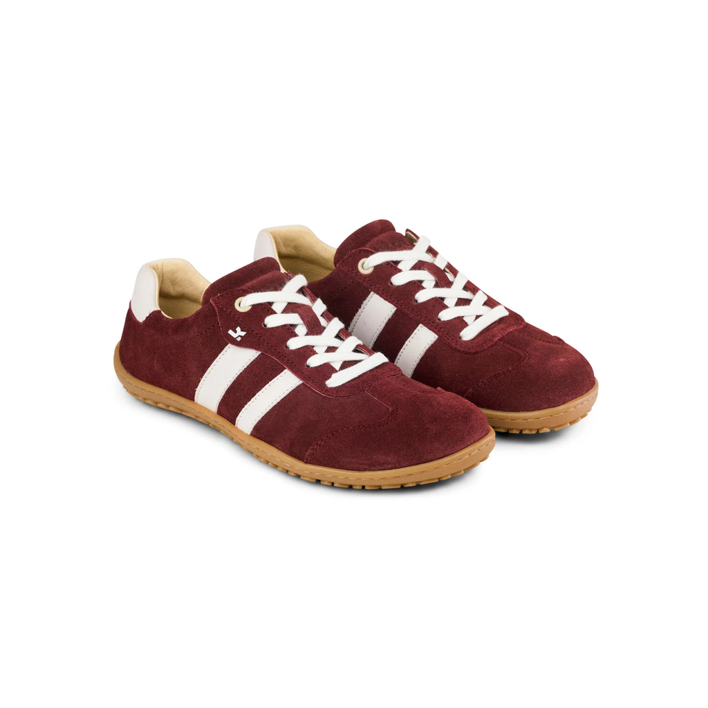 Koel ILA Suede Bordo - Zapatillas Barefoot  Cacles Barefoot