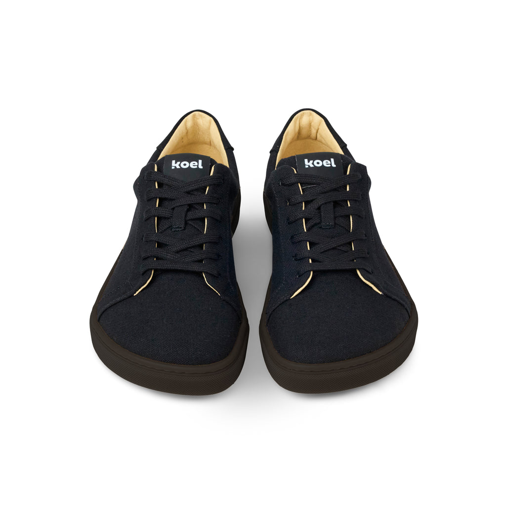 Koel Hazel Canvas All Black - Lonetas barefoot de mujer negras