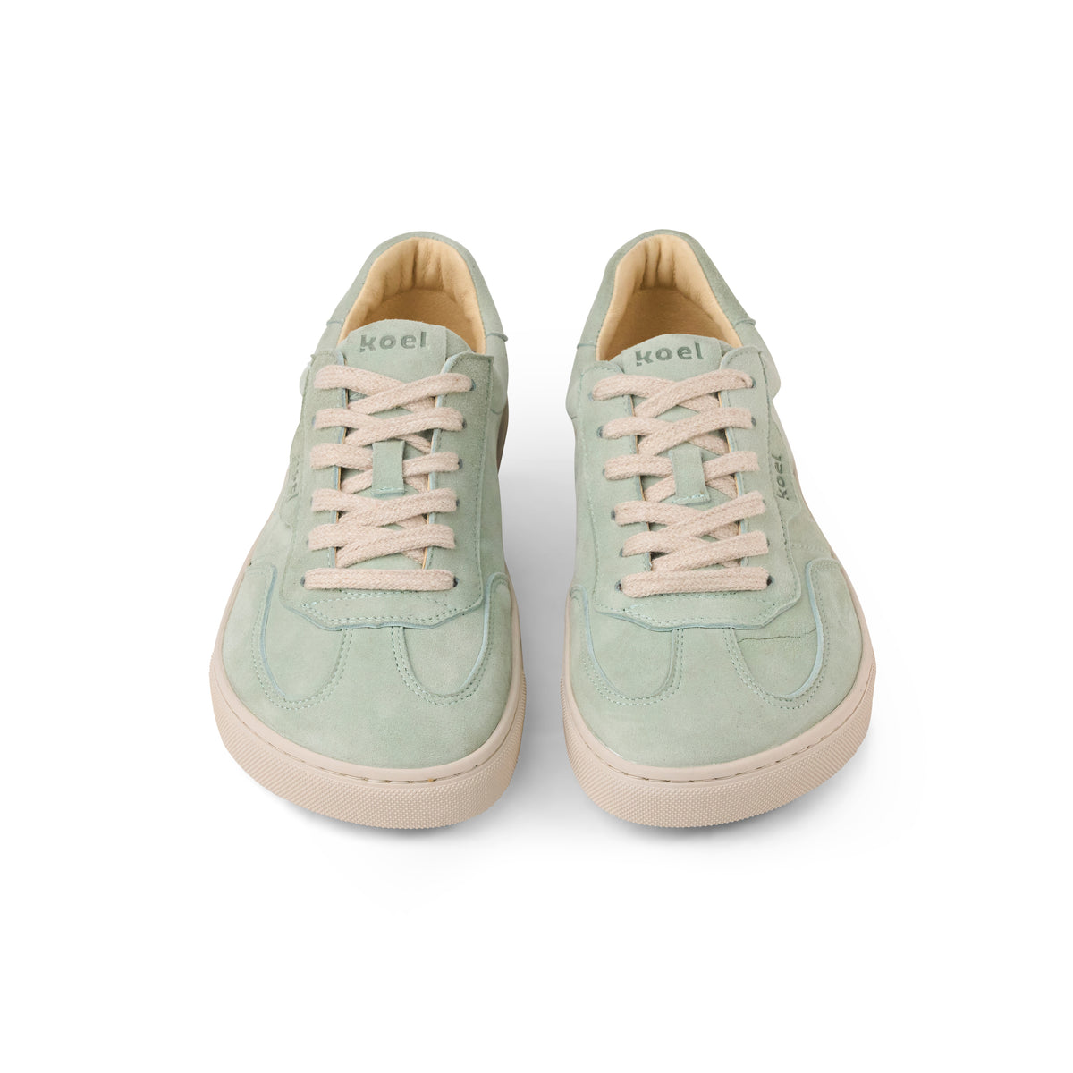 Koel Helena Suede Mint - Zapatillas barefoot urbanas de mujer en ante color menta