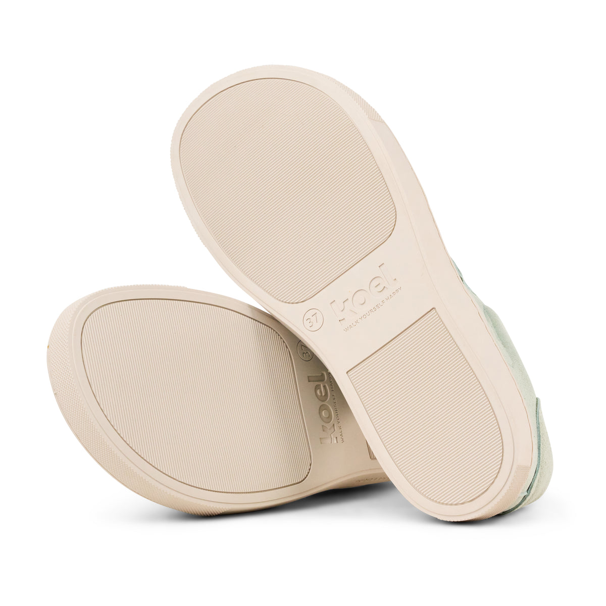 Koel Helena Suede Mint - Zapatillas barefoot urbanas de mujer en ante color menta