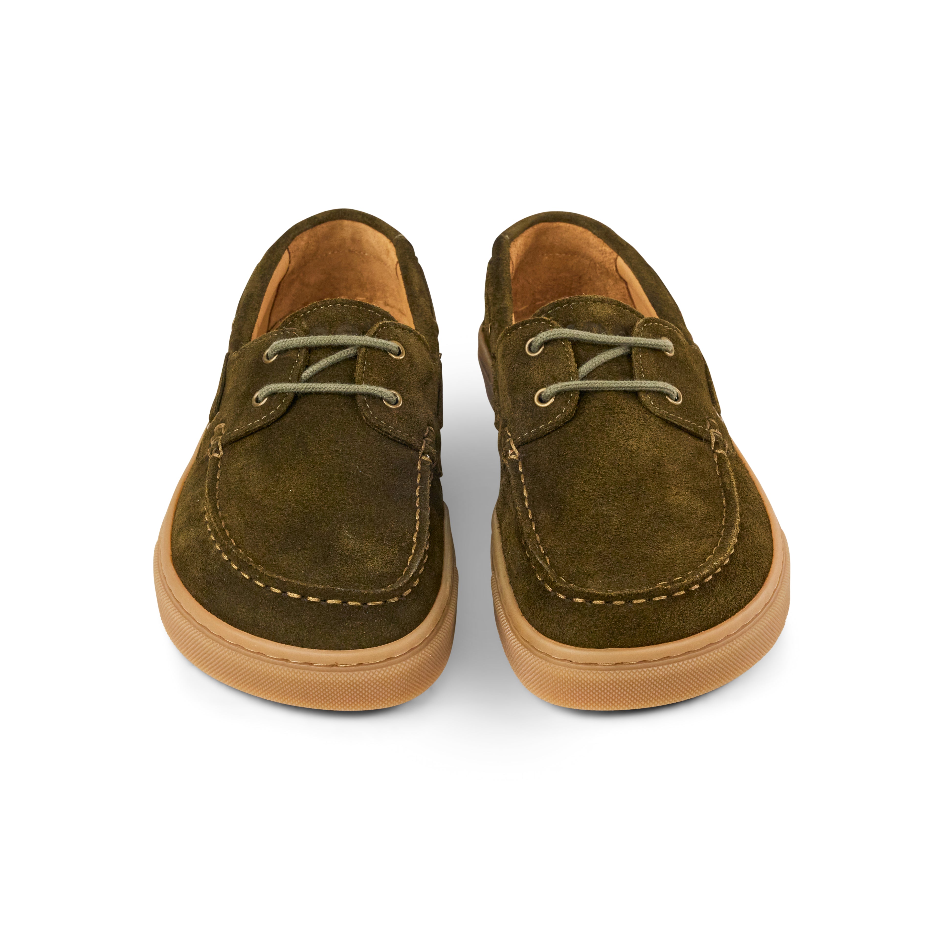 Koel Hivera Suede Khaki - Naúticos barefoot de mujer verdes