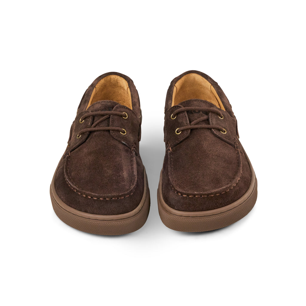 Koel Hivera Suede Brown - Naúticos Barefoot de mujer marrones