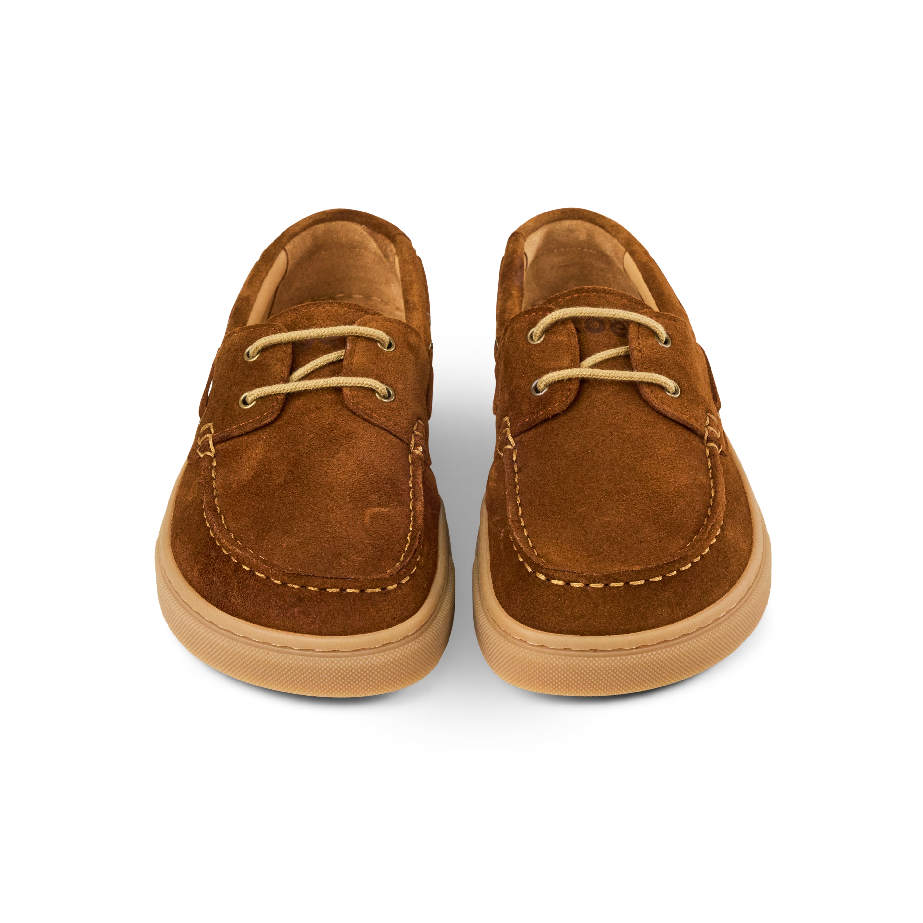 Koel Hivera Suede Cognac - Naúticos Barefoot de mujer marrones