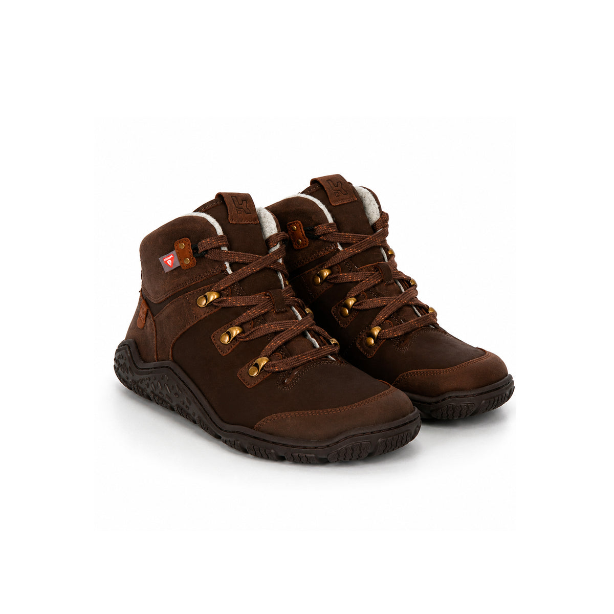 Koel Roba 2.0 Merino Brown  - Botines barefoot calientes de mujer para trekking y outdoor marrones