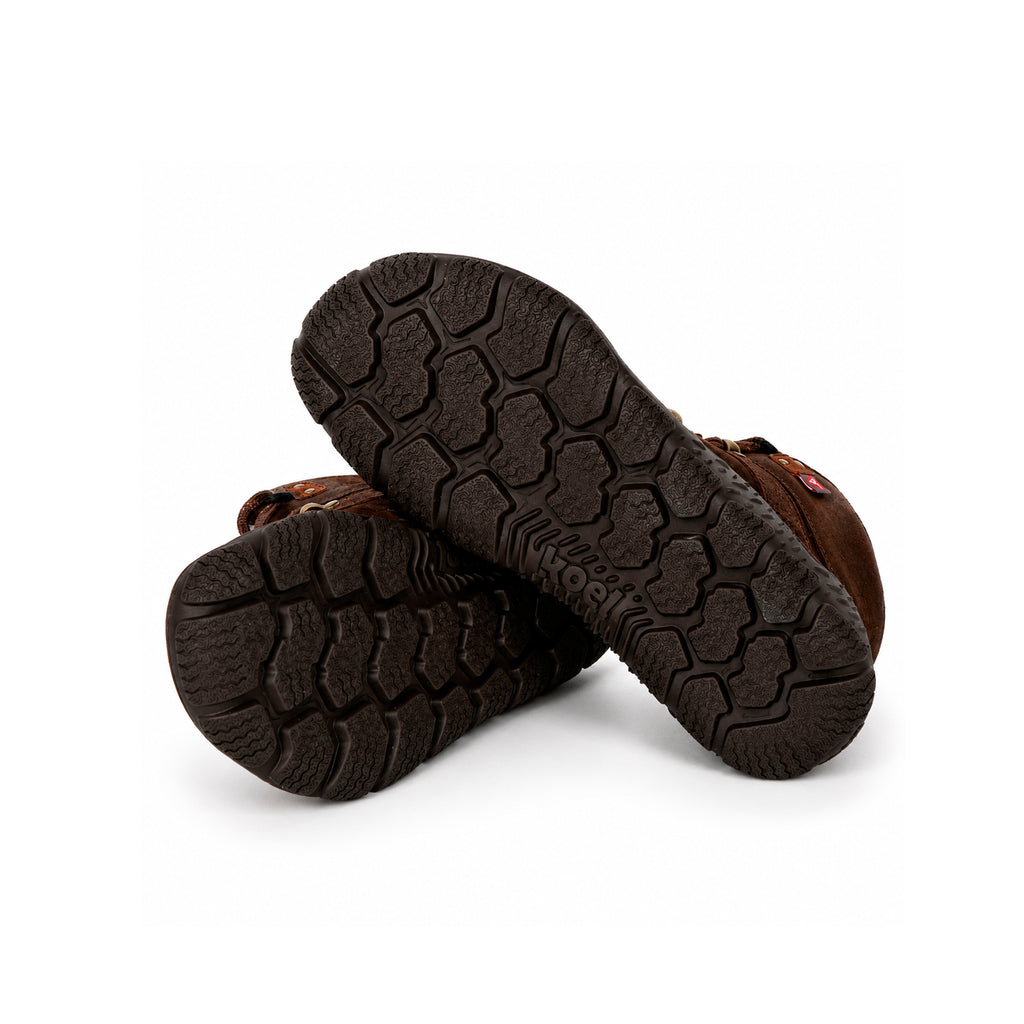 Koel Roba 2.0 Merino Brown  - Botines barefoot calientes de mujer para trekking y outdoor marrones