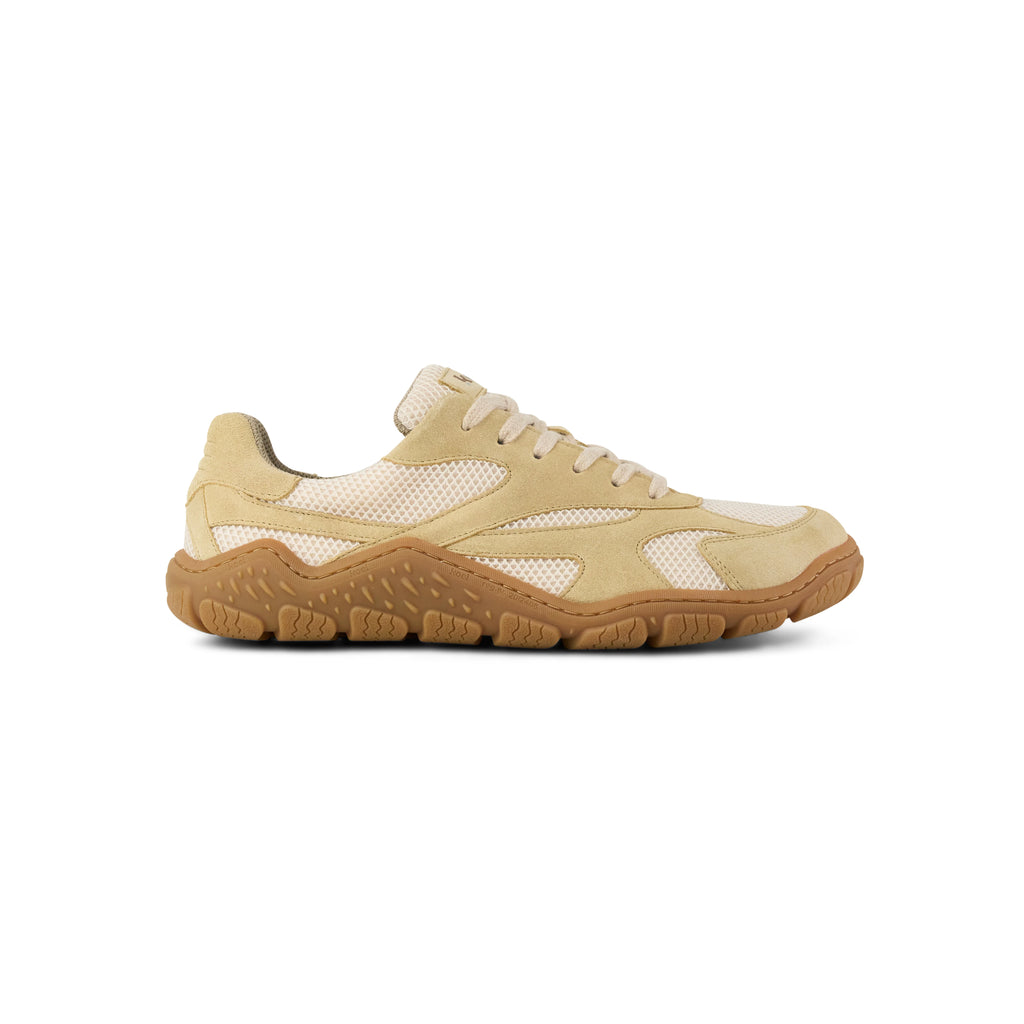 Koel Ralph Suede Beige - Zapatillas barefoot ligeras para senderismo y trekking media montaña