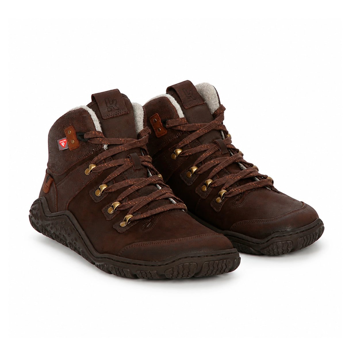 Koel Robo 2.0 Merino Brown  - Botines barefoot calientes para trekking y outdoor marrones