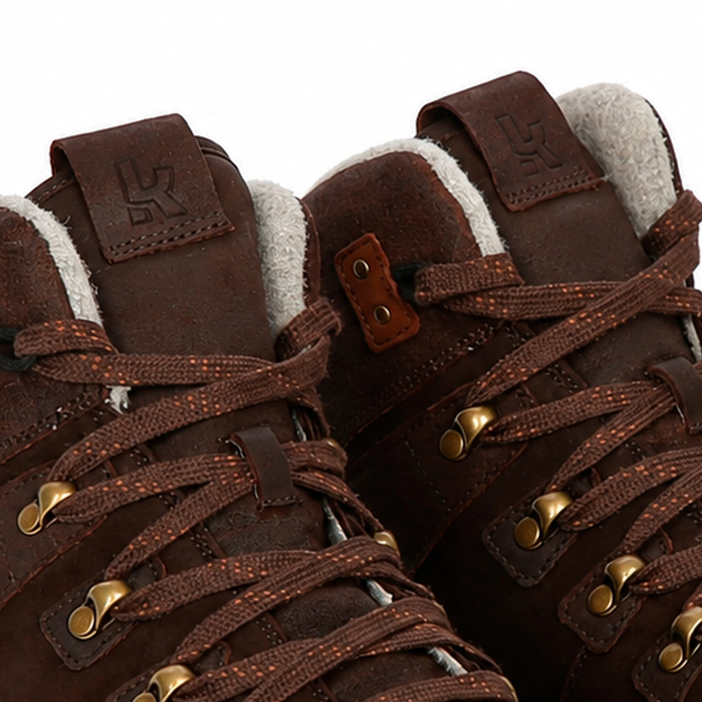 Koel Robo 2.0 Merino Brown  - Botines barefoot calientes para trekking y outdoor marrones