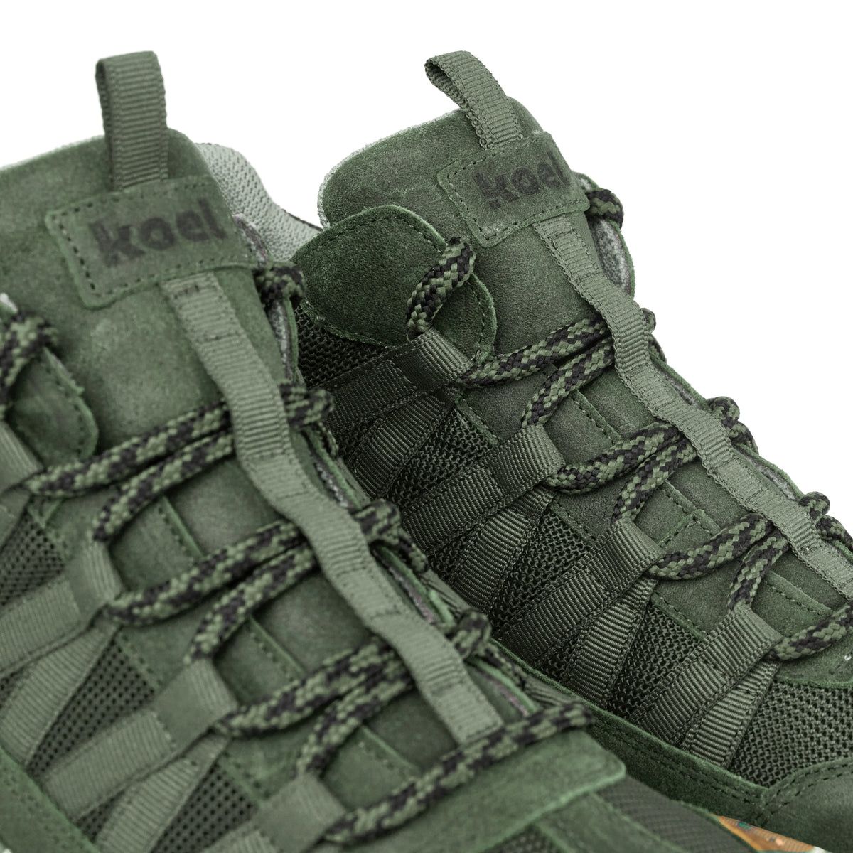 Koel Raxo Suede Green  - Botines barefoot ligeros para senderismo y trekking media montaña