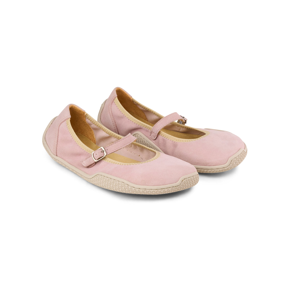Koel Valeria Suede Pink - bailarinas barefoot de ante rosas