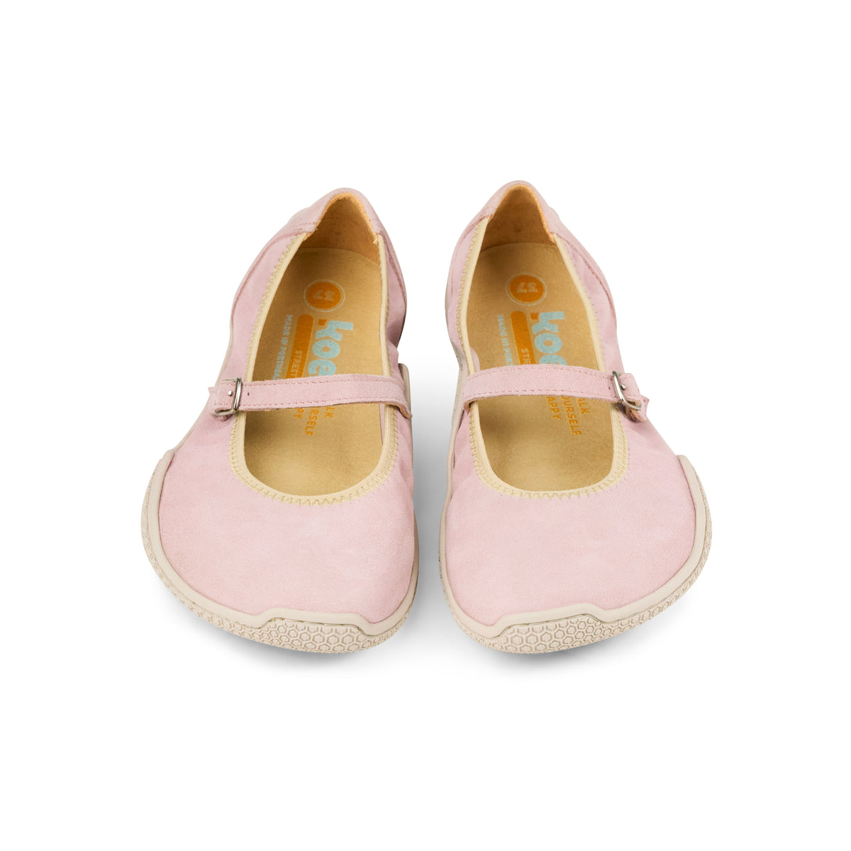 Koel Valeria Suede Pink - bailarinas barefoot de ante rosas