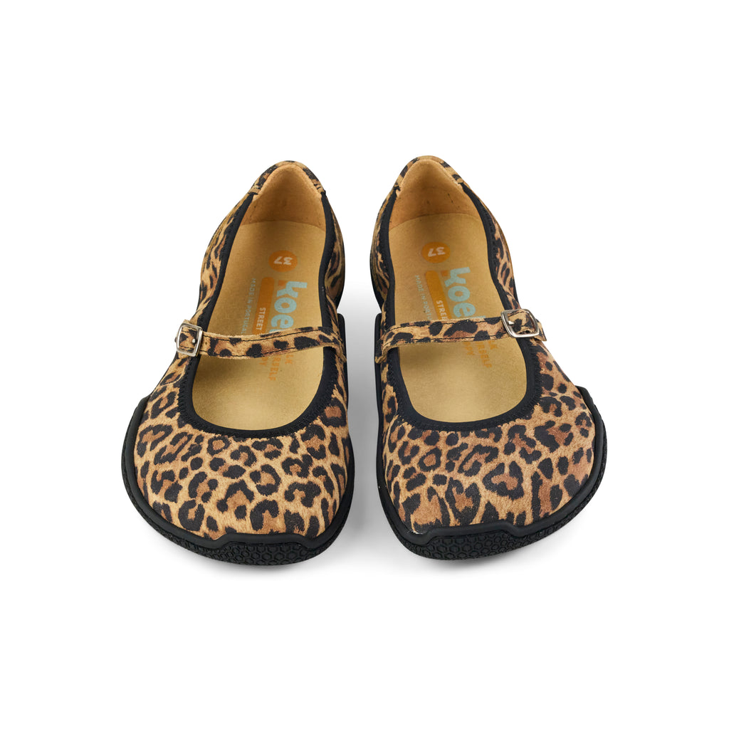 Koel Valeria Suede Leo - bailarinas barefoot con estampado de leopardo