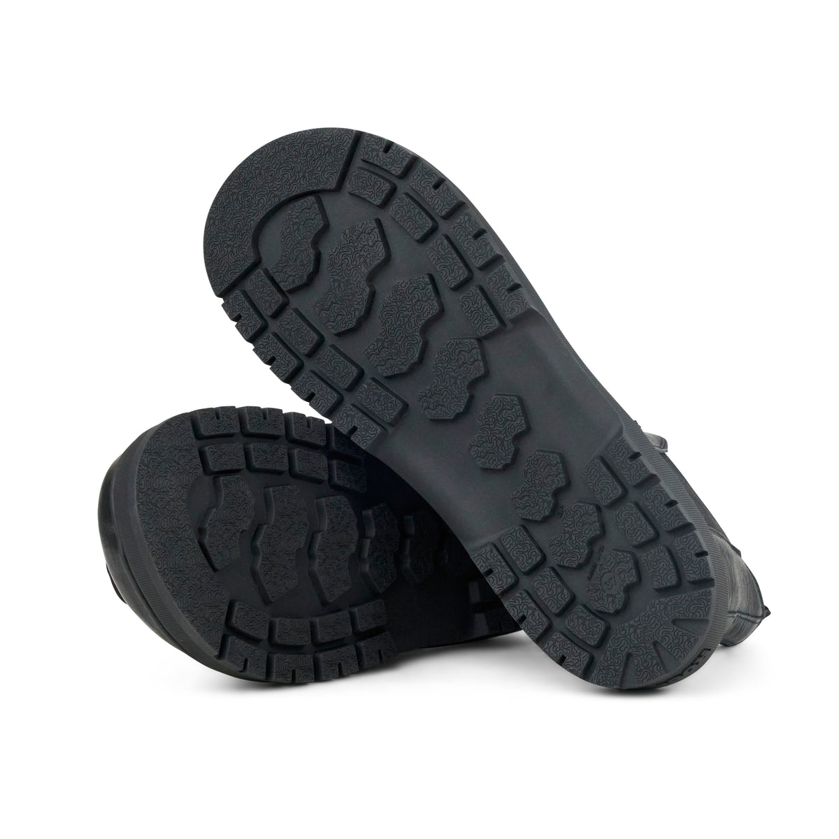 Koel Gavien Leather Black - Botines Chelsea barefoot unisex negros