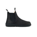 Koel Gavien Suede Oil Black - Botines chelsea barefoot unisex negros