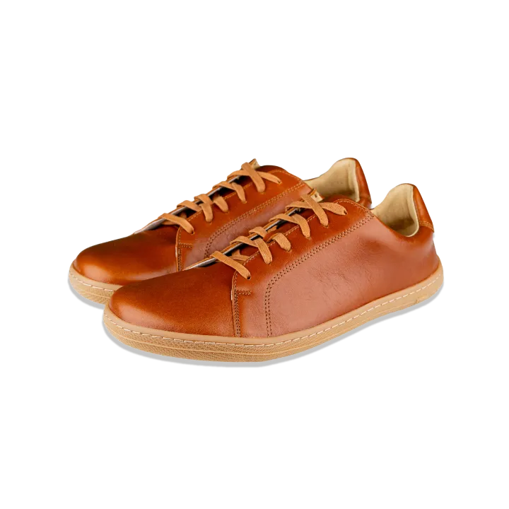 Vasky - Glory Cognac - Sneakers barefoot casual-Vasky-Cacles Barefoot-Tienda de calzado barefoot respetuoso minimalista