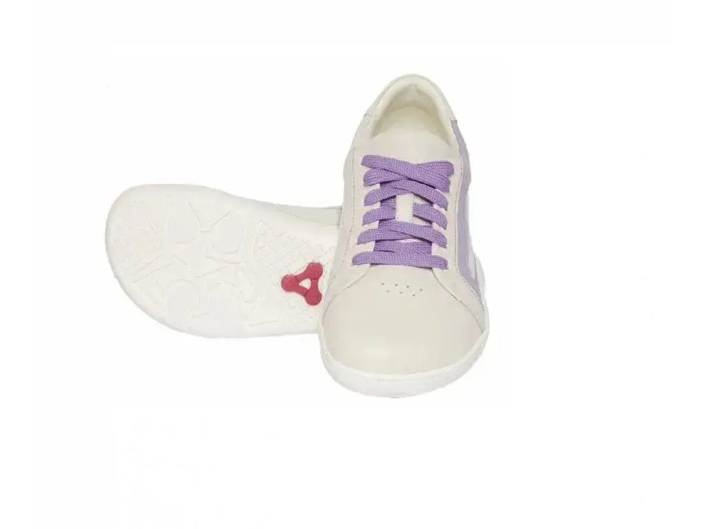 Antal - Aire Lilla - Zapatillas barefoot unisex blanco y lila