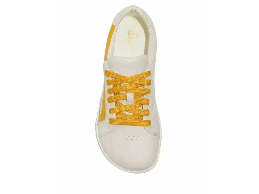 Antal - Aire Yellow - Zapatillas barefoot unisex blanco y amarillo