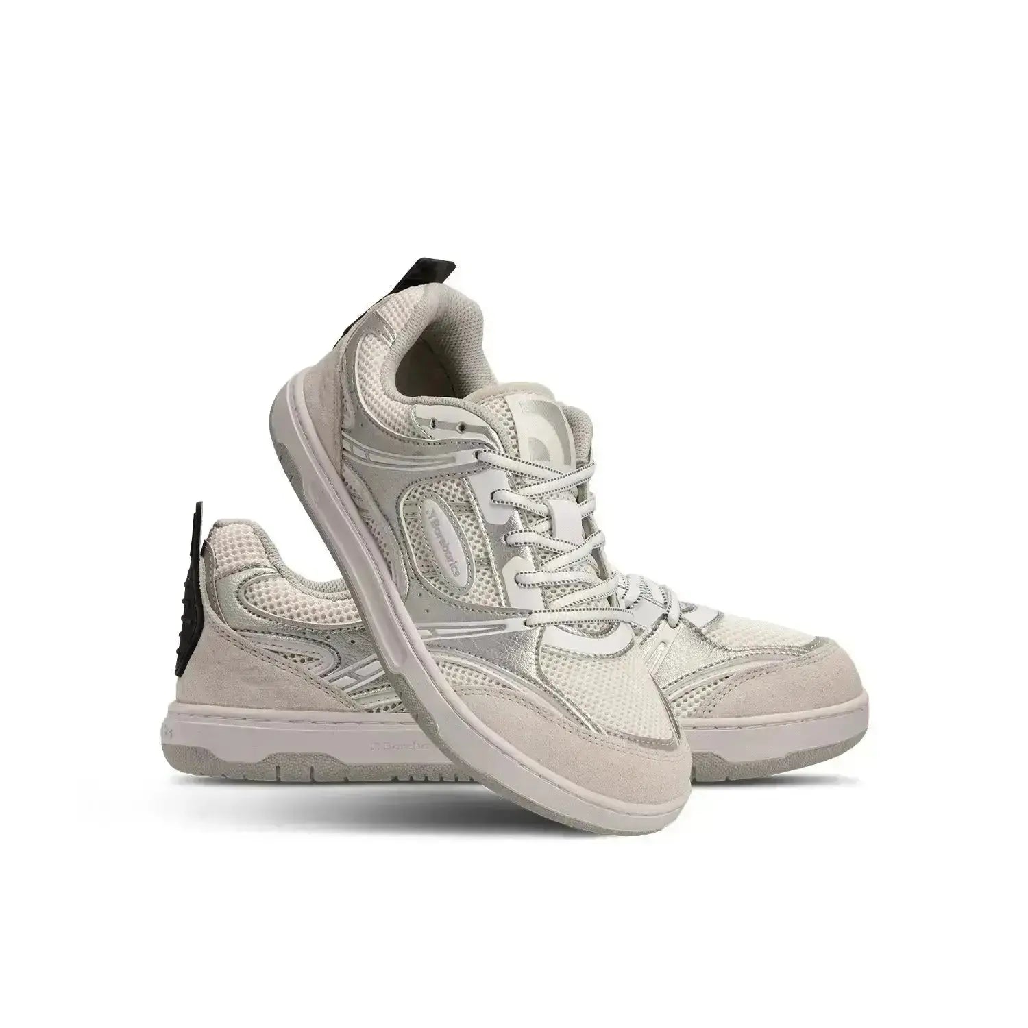 Barebarics - Dropsta Argent & Blanc - Chaussures barefoot