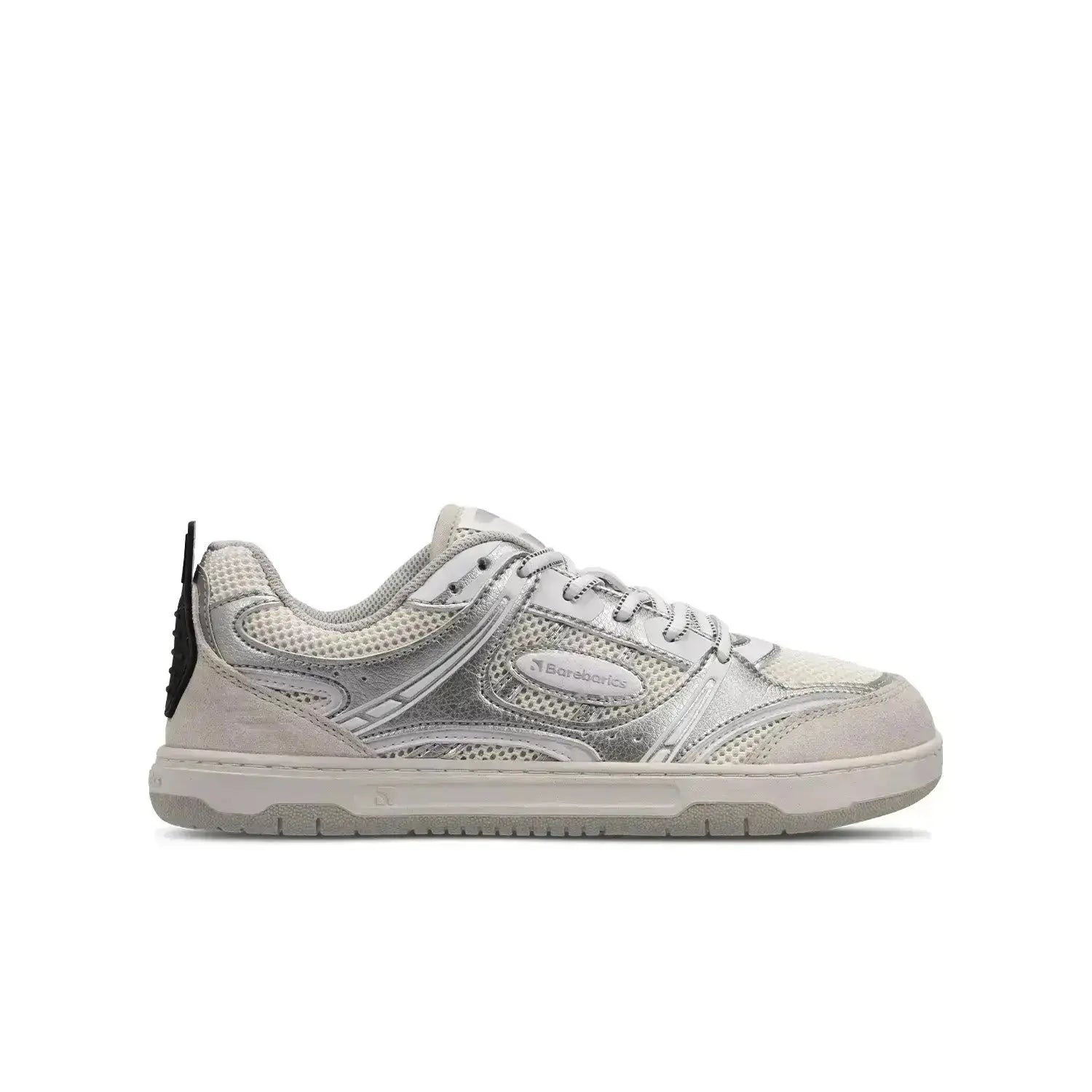 Barebarics - Dropsta Argent & Blanc - Chaussures barefoot