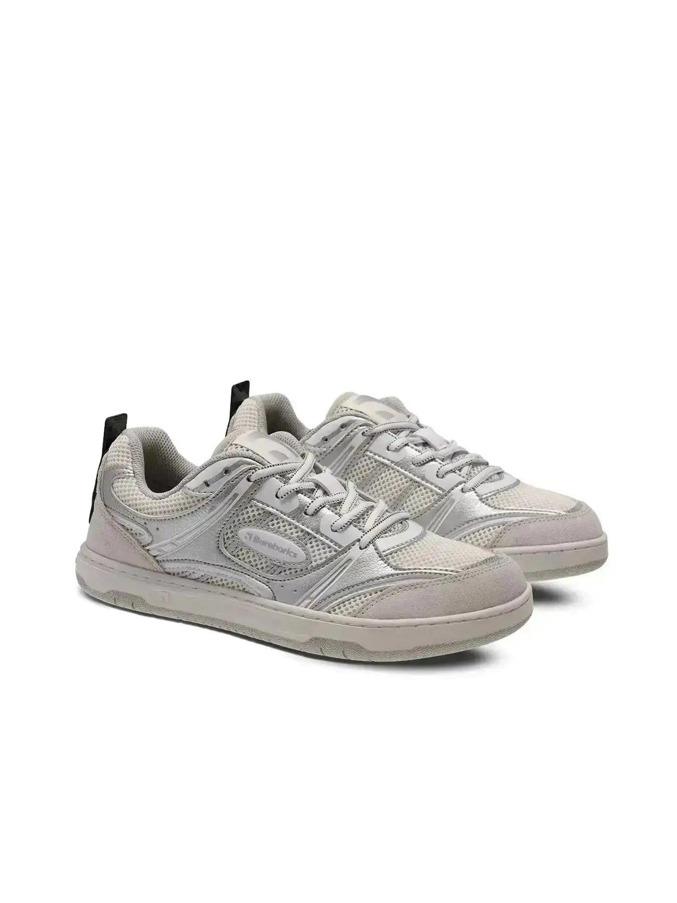 Barebarics - Dropsta Argent & Blanc - Chaussures barefoot
