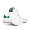 Barebarics - Enigma White & Dark Green - Zapatillas barefoot unisex blanco y verde