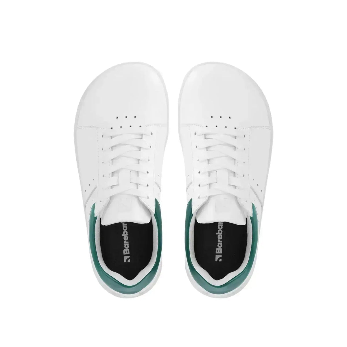 Barebarics - Enigma White & Dark Green - Zapatillas barefoot unisex blanco y verde